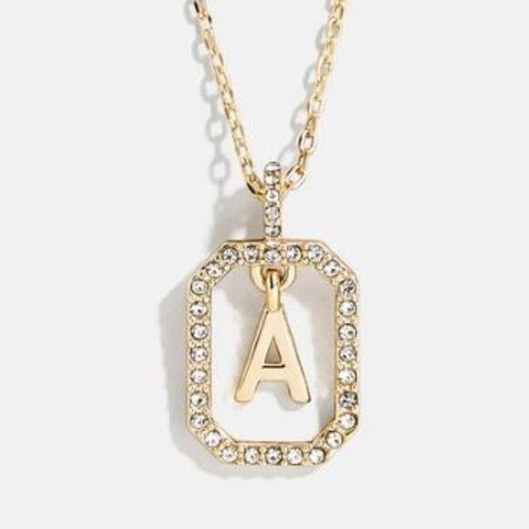 BaubleBar Jewelry - Baublebar NWOT Alicia "A" Initial Necklace Gold Plated